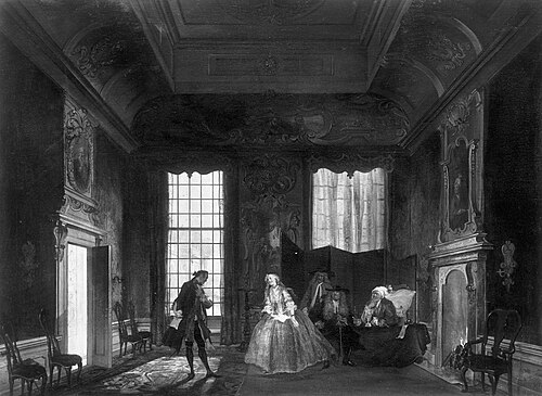 Scene from Molière's "Imaginary Sick" (2nd act, 4th scene), , Cornelis Troost