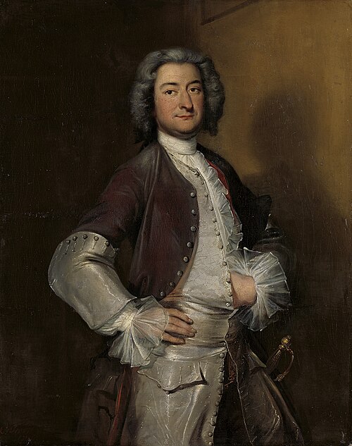 Portrait of Isaac Sweers, Chief Officer of Amsterdam and Governor of the Dutch East India Company, 1735, Cornelis Troost