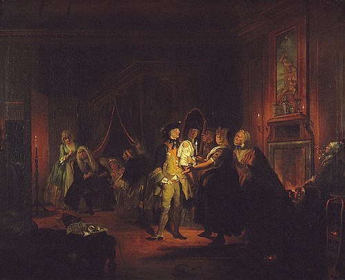 Nursery Visit, 1750, Cornelis Troost