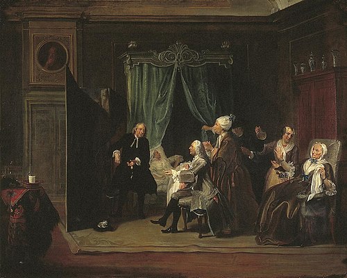 The Doctor's Visit, 1750, Cornelis Troost