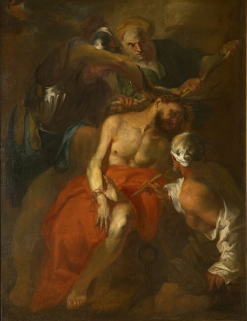 Christ being crowned with thorns, 1705, Louis de Deyster