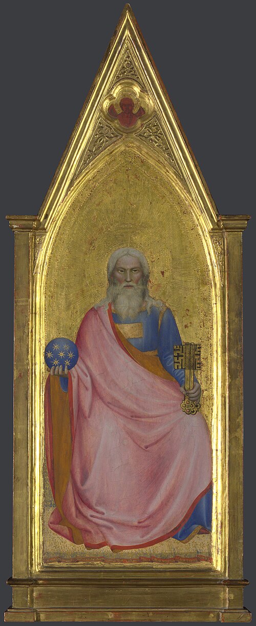 Christ of the Apocalypse: Central Pinnacle Panel, 1365, Giovanni da Milano