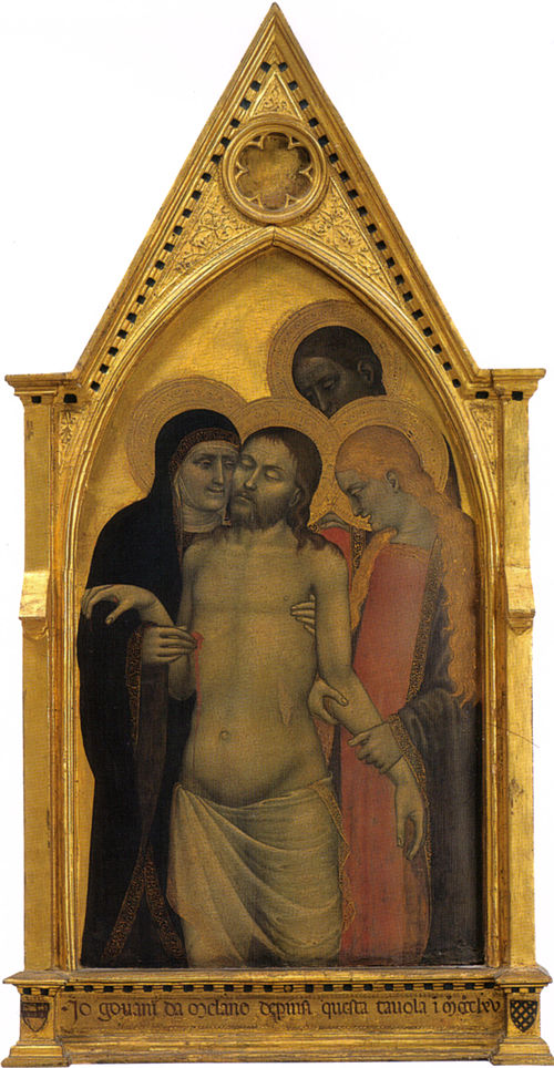 Pietà, 1365, Giovanni da Milano