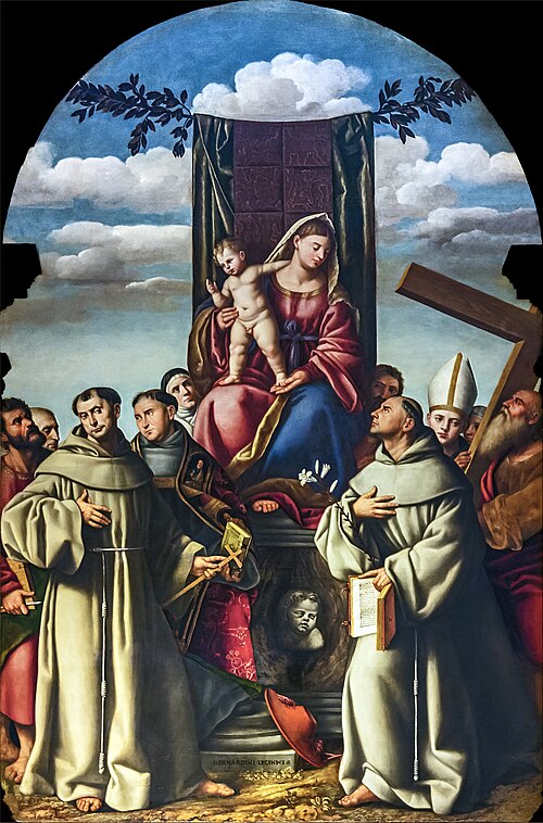 Virgin and Child Enthroned with Saints, , Bernardino Licinio
