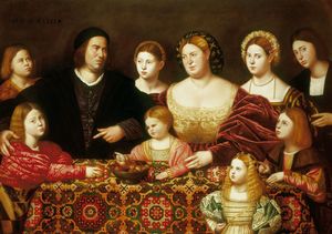 A family group, 1524, Bernardino Licinio