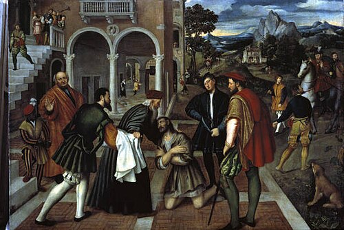 Return of the Prodigal Son, 1550, Bernardino Licinio
