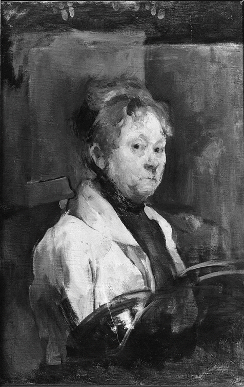 Self-portrait, unfinished, 1920, Harriet Backer