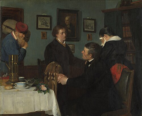 The Farewell, 1878, Harriet Backer
