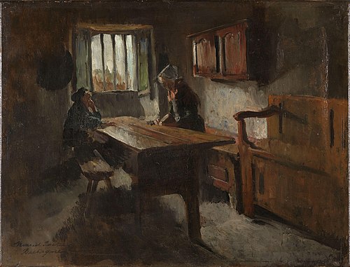 Farm Interior from Rochefort-en-terre, Brittany, 1881, Harriet Backer