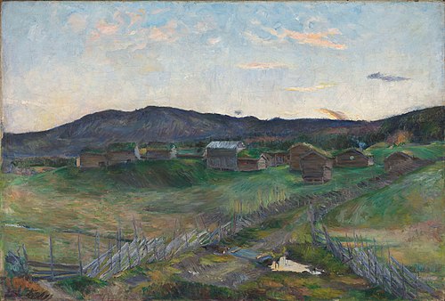 Autumn at Strålsjøen, 1894, Harriet Backer