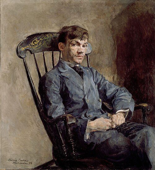 Portrait of the Composer Johan Backer Lunde, 1896, Harriet Backer