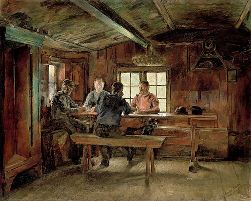 Card Players, 1897, Harriet Backer