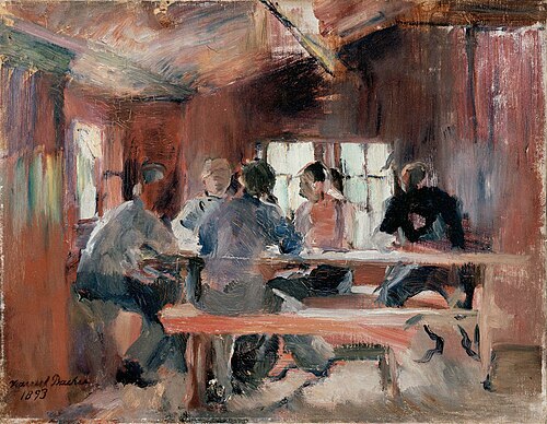 Study for Card Players, 1893, Harriet Backer
