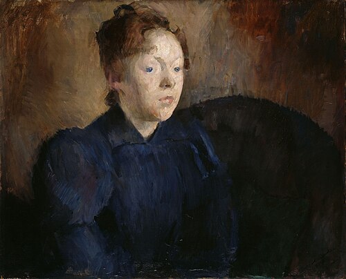 Portrait of Nenna Janson Nagel, b. Backer Lunde, 1892, Harriet Backer