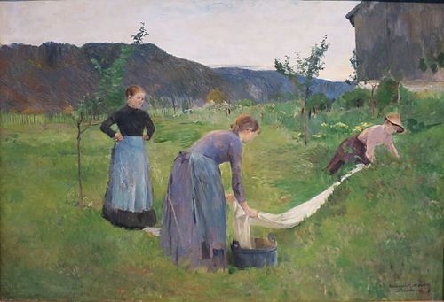 Drying Cloths, 1886, Harriet Backer