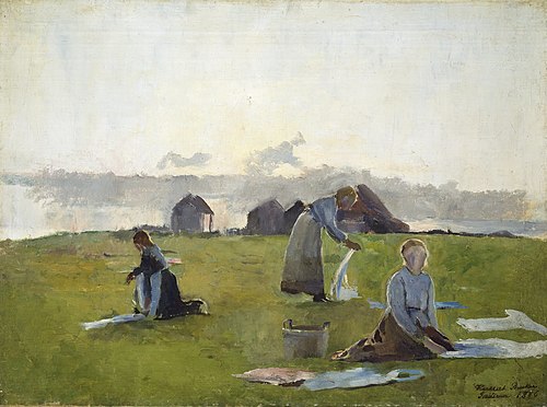 Drying the Laundry, 1884, Harriet Backer