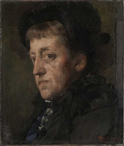 Portrait of Kitty (Christine) Lange Kielland, 1880, Harriet Backer