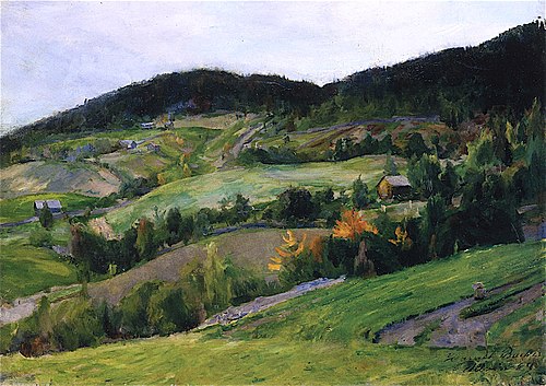 Landscape from Ulvin, 1889, Harriet Backer