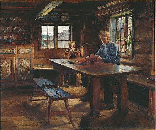 Interiør, 1888, Harriet Backer