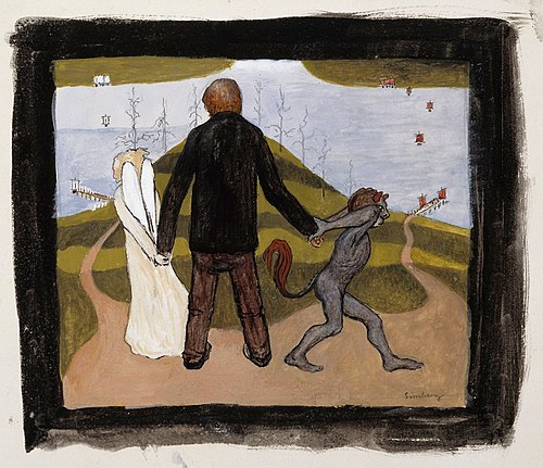 At the Crossroads, 1896, Hugo Simberg