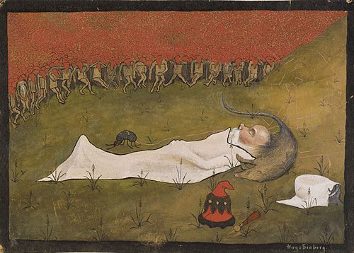 King Hobgoblin Sleeping, 1896, Hugo Simberg