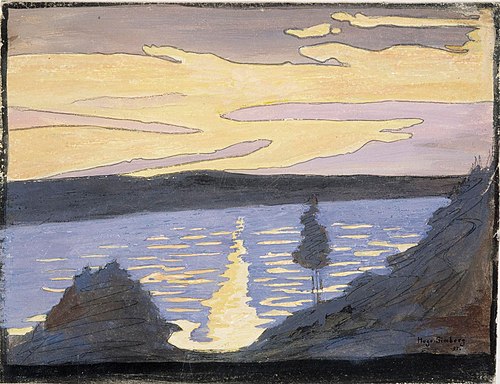 Spring Evening, Ice Break, 1897, Hugo Simberg