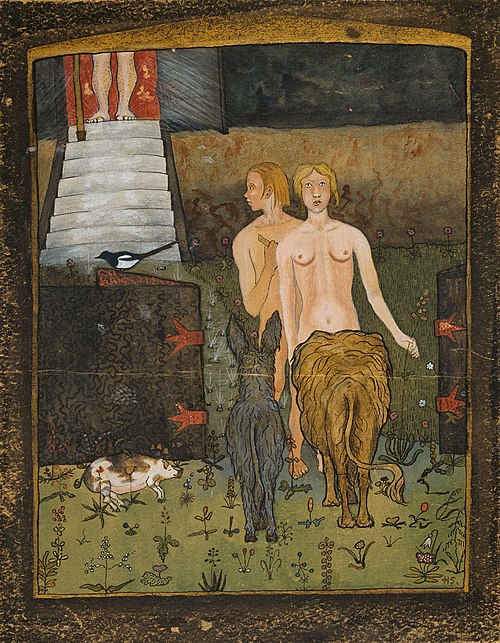 Adam et Ève, 1895, Hugo Simberg