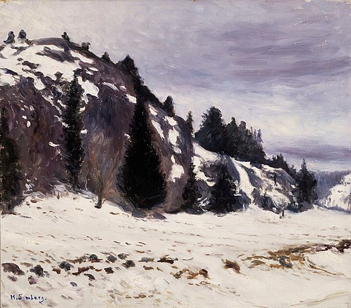 Winter Landskap, , Hugo Simberg