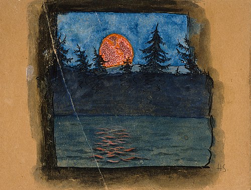 The Moon is Rising, , Hugo Simberg