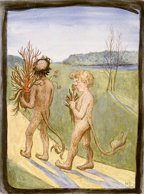 Flowers for Her, 1901, Hugo Simberg