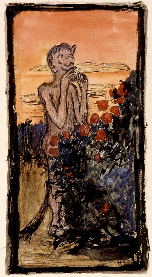 The Devil in the Rose Bush, , Hugo Simberg