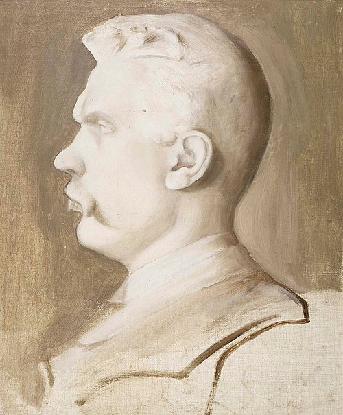 Albert Edelfelt (Ville Vallgrenin veistoksen mukaan), , Hugo Simberg