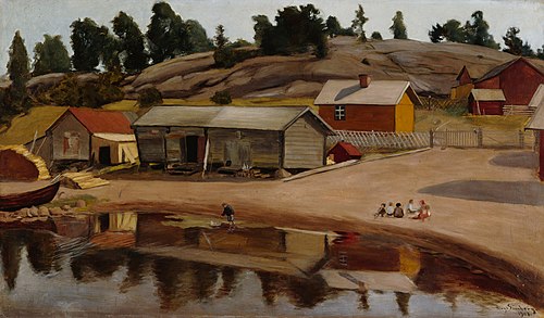 Shore View from Koivisto, 1907, Hugo Simberg