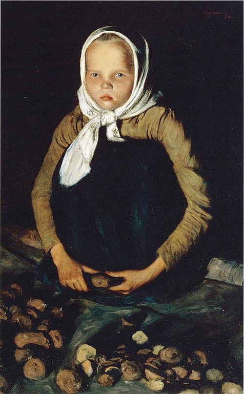 Potato girl, 1901, Hugo Simberg