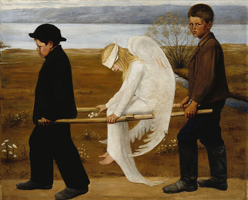 L'Ange blessé, 1903, Hugo Simberg