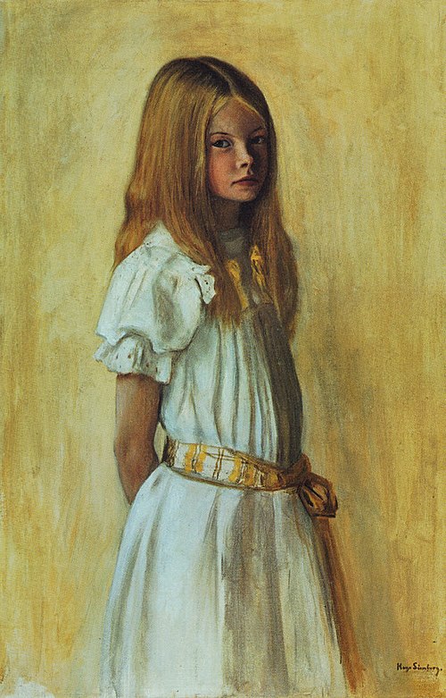 Gertrud Gadd, Study of a Girl, 1903, Hugo Simberg