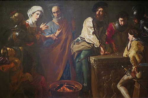 The Denial of St. Peter, 1630, Nicolas Tournier