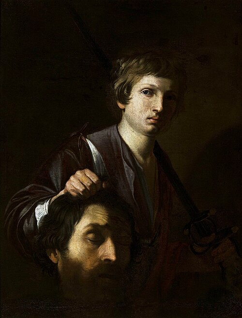 David avec la tête de Goliath, 1700, Nicolas Tournier