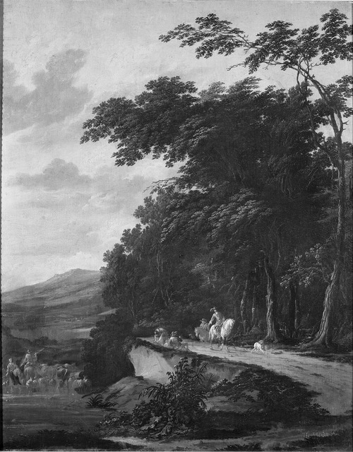 Landscape with Figures and Cattle, 1668, Jan van Kessel