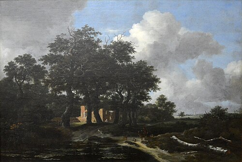 Solitude. Ruines dans un bois, 1665, Jan van Kessel
