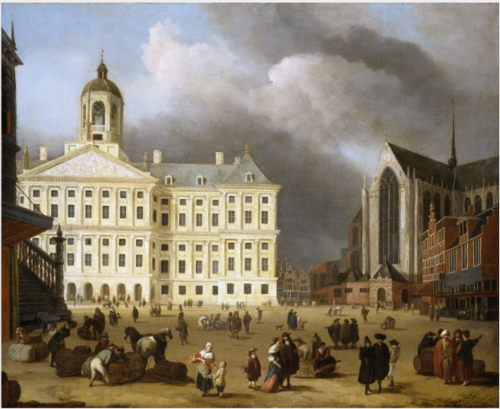 The Dam at Amsterdam, 1669, Jan van Kessel