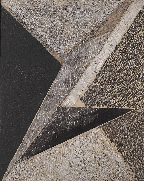 Suprematism (formerly) Abstraction, 1921, Aleksandrs Drēviņš