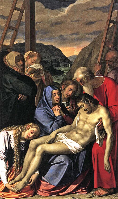 La lamentation sur le corps du Christ mort, 1593, Scipione Pulzone