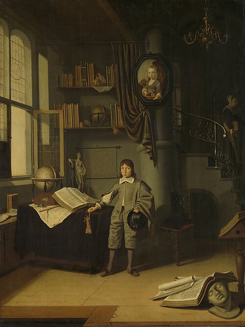 Young Man in a Study, 1645, Adriaen van Gaesbeeck