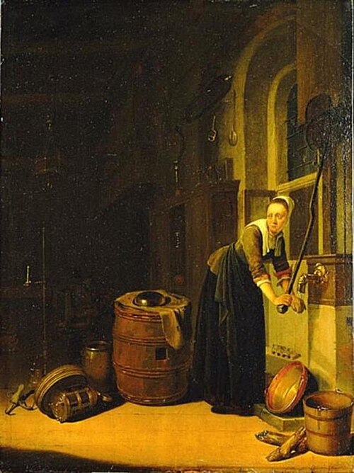 Kitchen Scene, 1643, Adriaen van Gaesbeeck