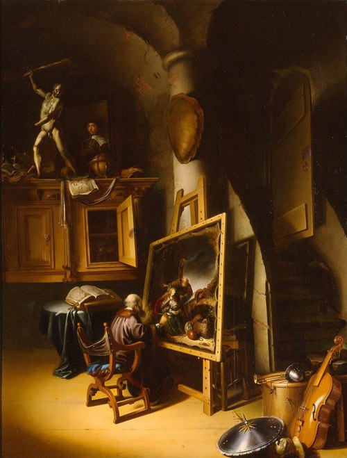 An Artist in His Studio, 1635, Adriaen van Gaesbeeck