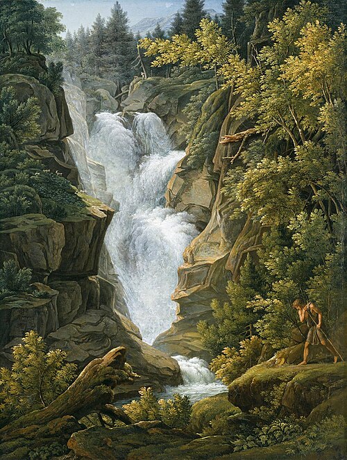 Waterfall in the Bern Highlands, 1796, Joseph Anton Koch