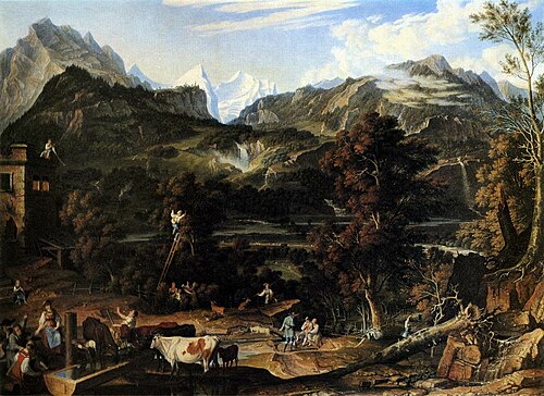 The Upland near Bern, 1816, Joseph Anton Koch