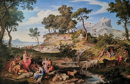 Apollon parmi les bergers, 1837, Joseph Anton Koch