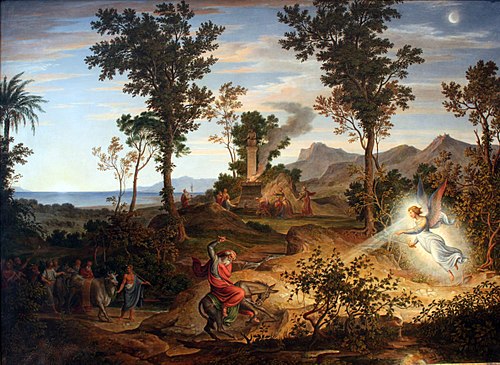 Landscape with Bileam, 1830, Joseph Anton Koch
